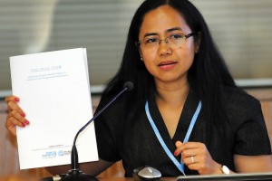 Verona Collantes, intergovernmental specialist of UN Women (IISD)